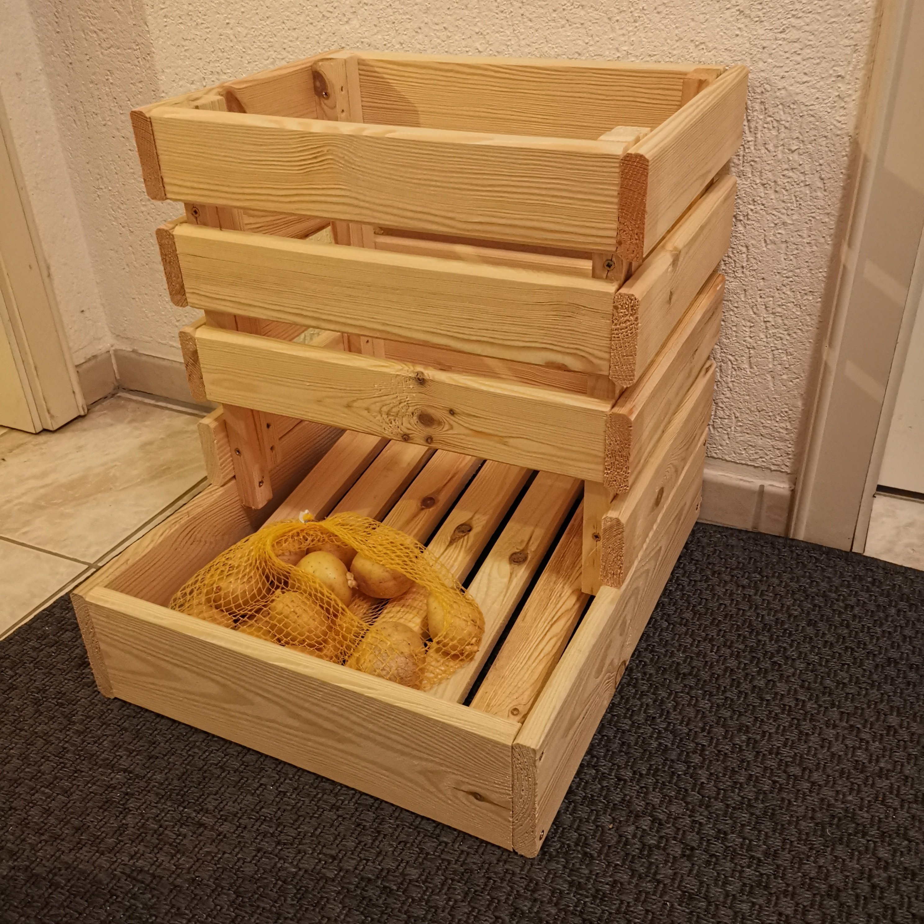 Kartoffelkiste - Schrägdraufansicht