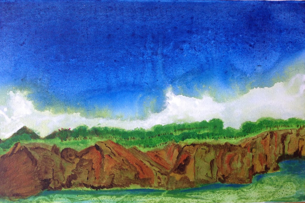 Acrylbild Frühling 17/18