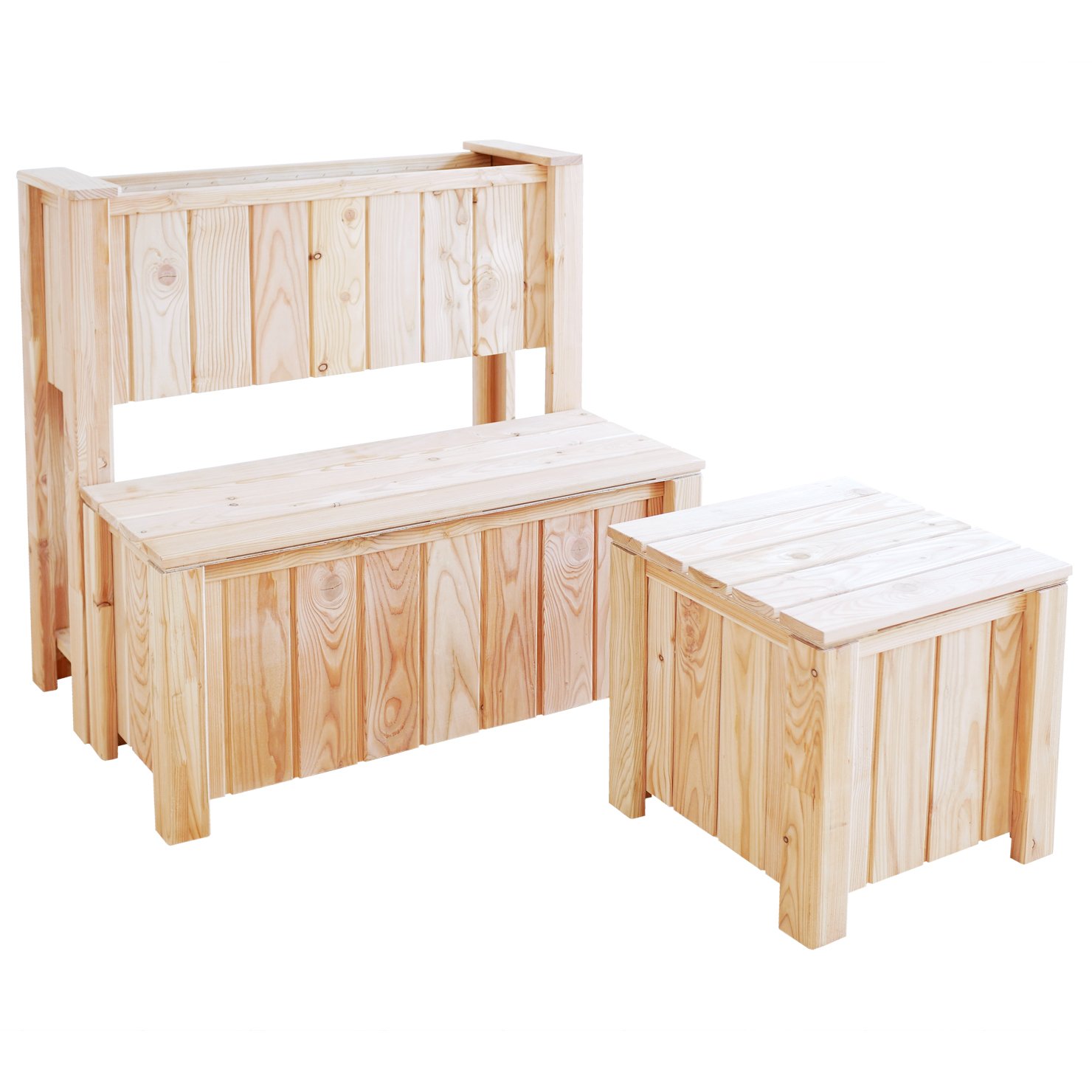 Balkon-Set – Pflanzkasten, Bank & Tisch