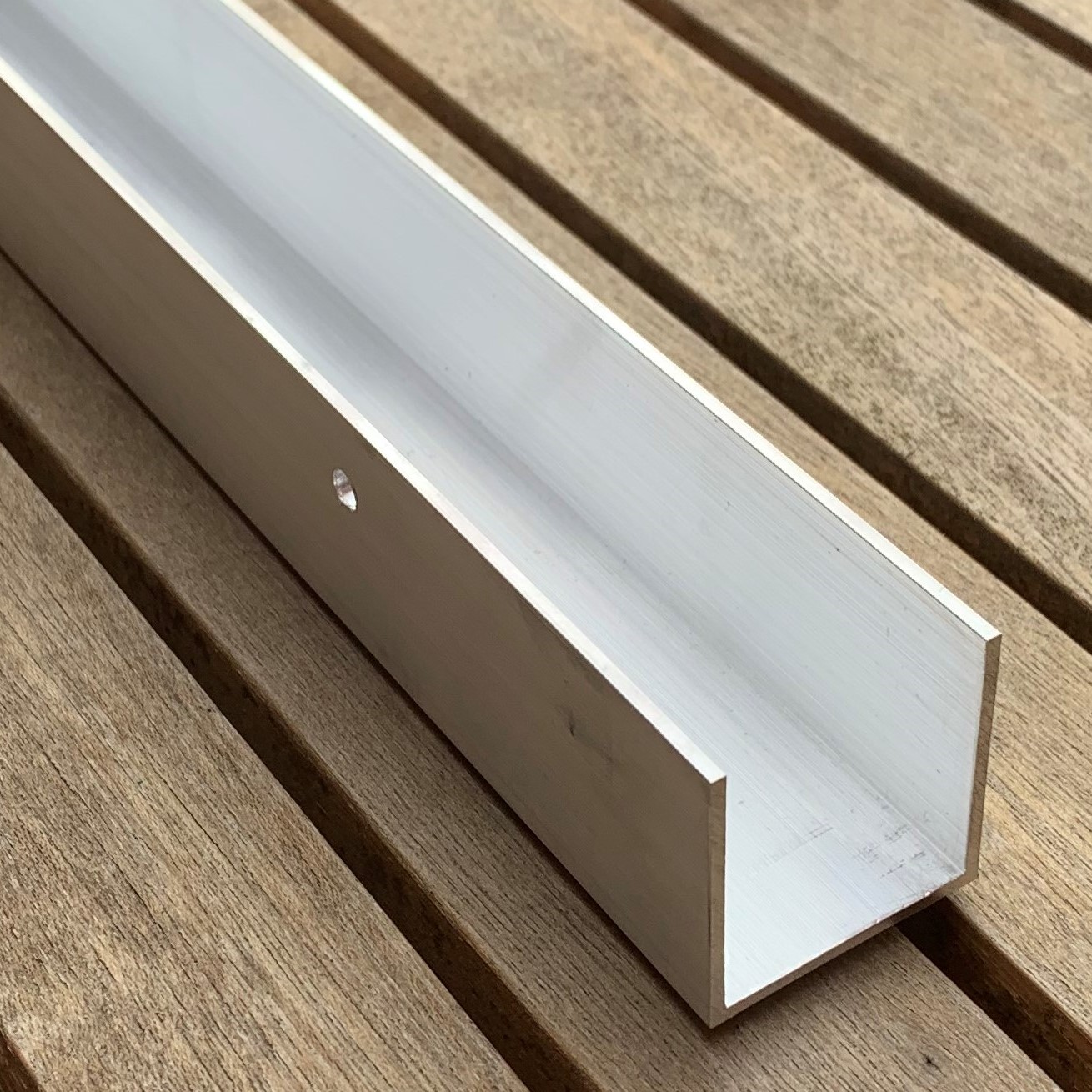 Alu U-Profil  3,5 x 3,5 cm