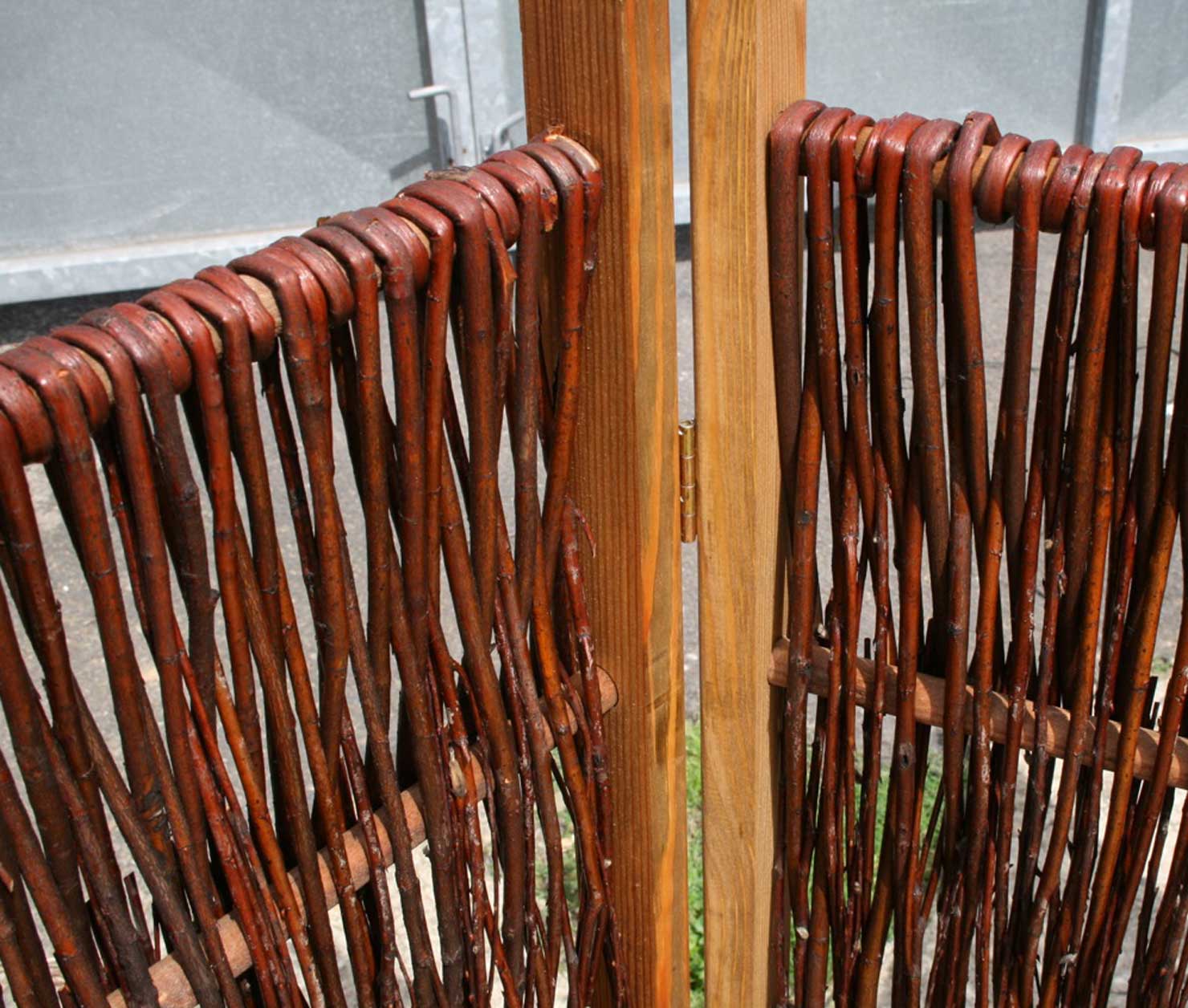 Weiden-Paravent, Detail