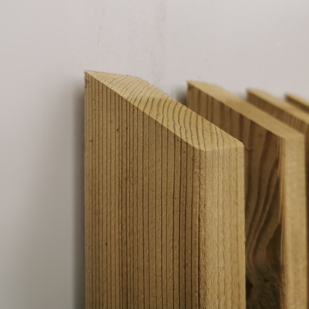 Senkrechtzaun Staccato Fichte Detail