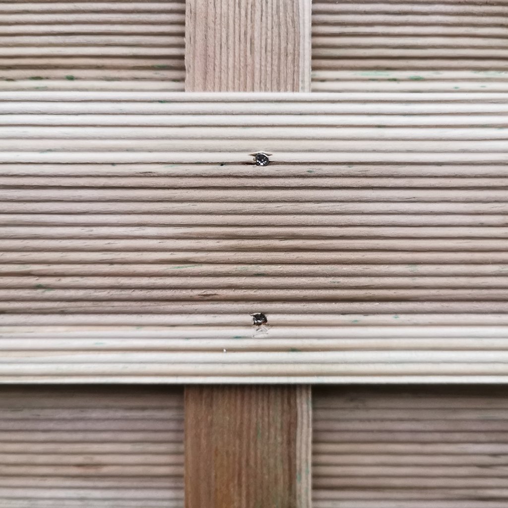 Dichtzaun Classic mit Rankgitter Detail