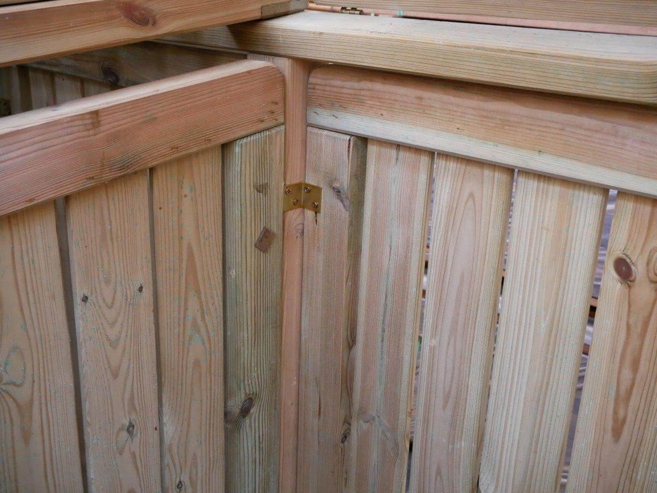 Baltrum - 3er Mülltonnenbox - Detail