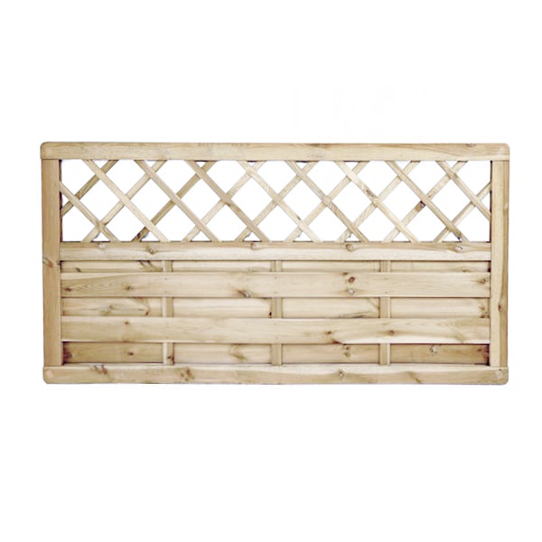 Dichtzaun Maxi mit Rankgitter – Zaunfeld 180 x 90 cm