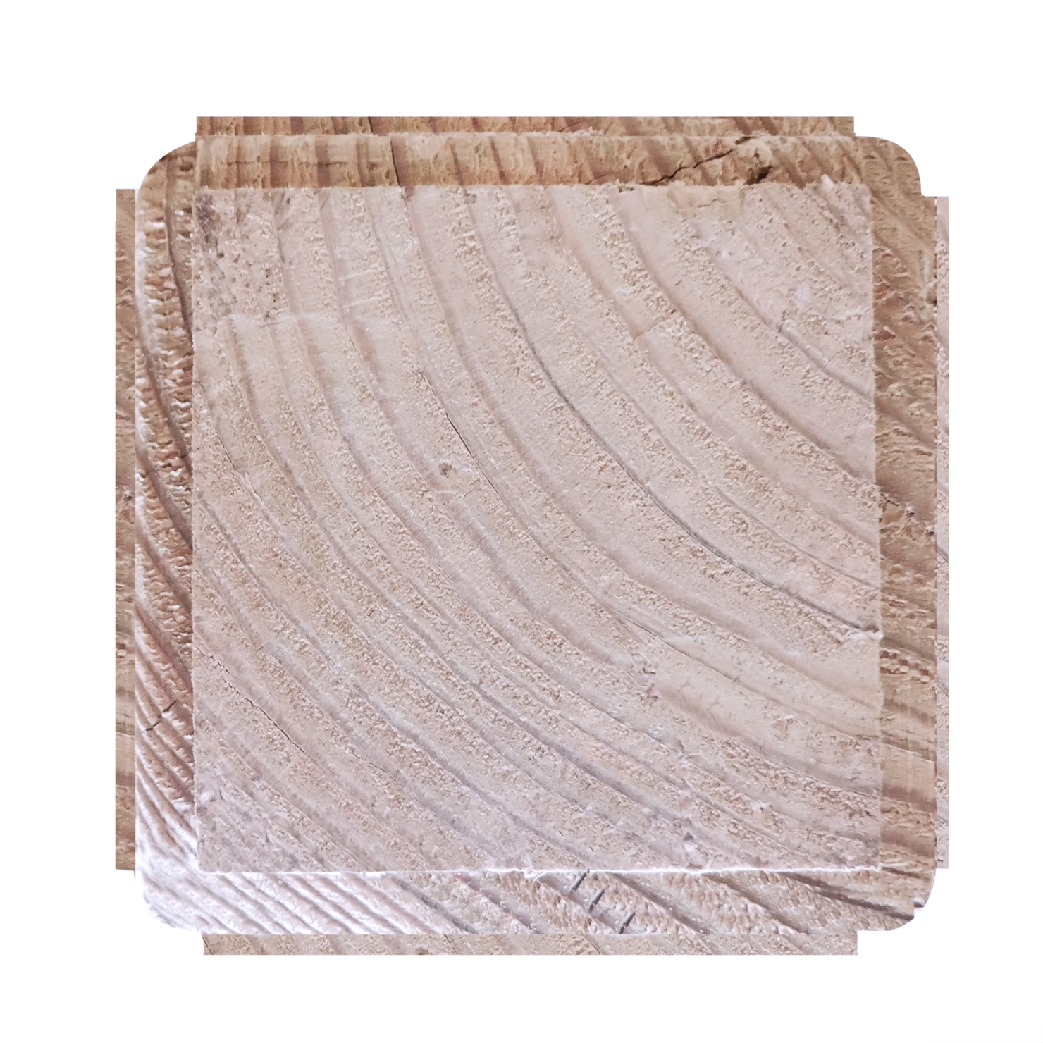 Relief Pfosten, 9 x 9 cm, Draufischt