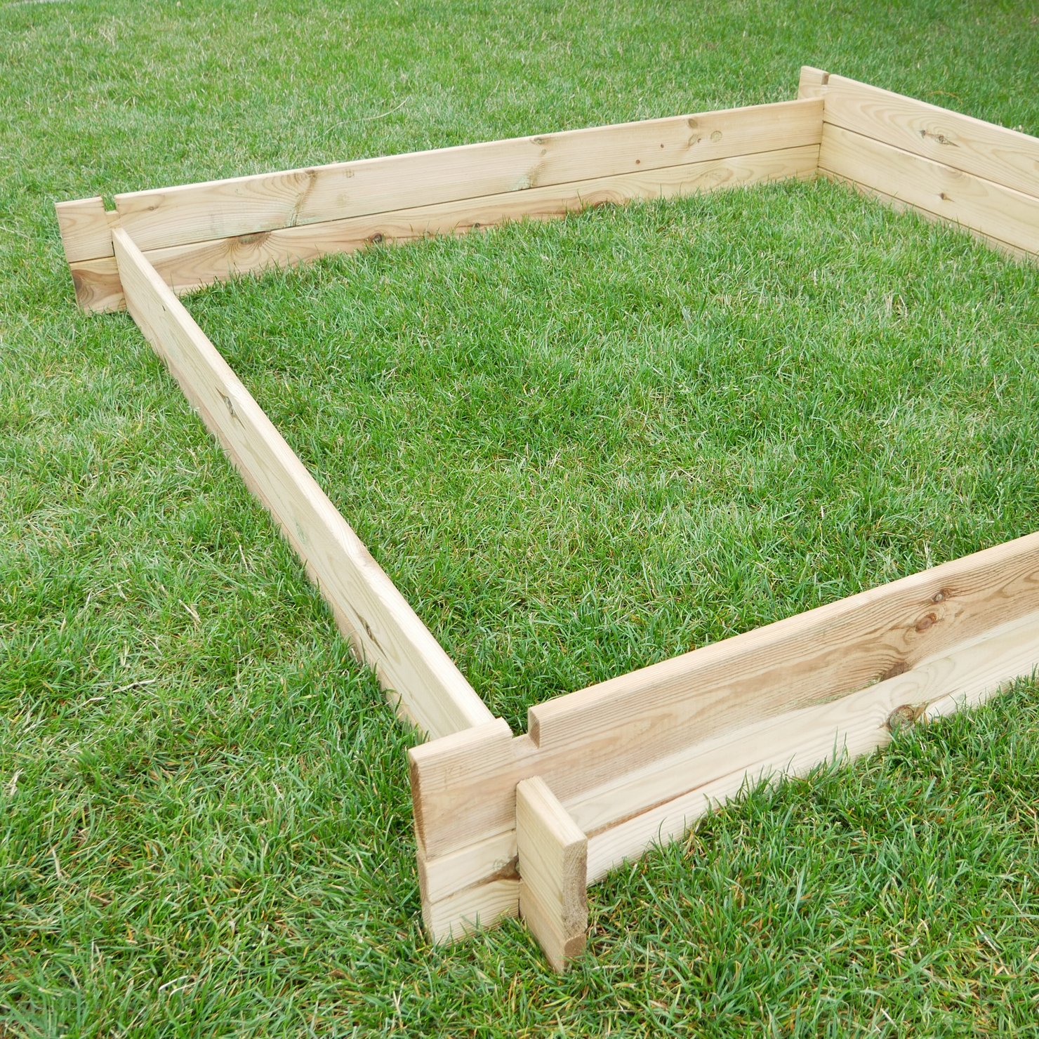 Sandkasten Sandra – Aufbau Stecksystem
