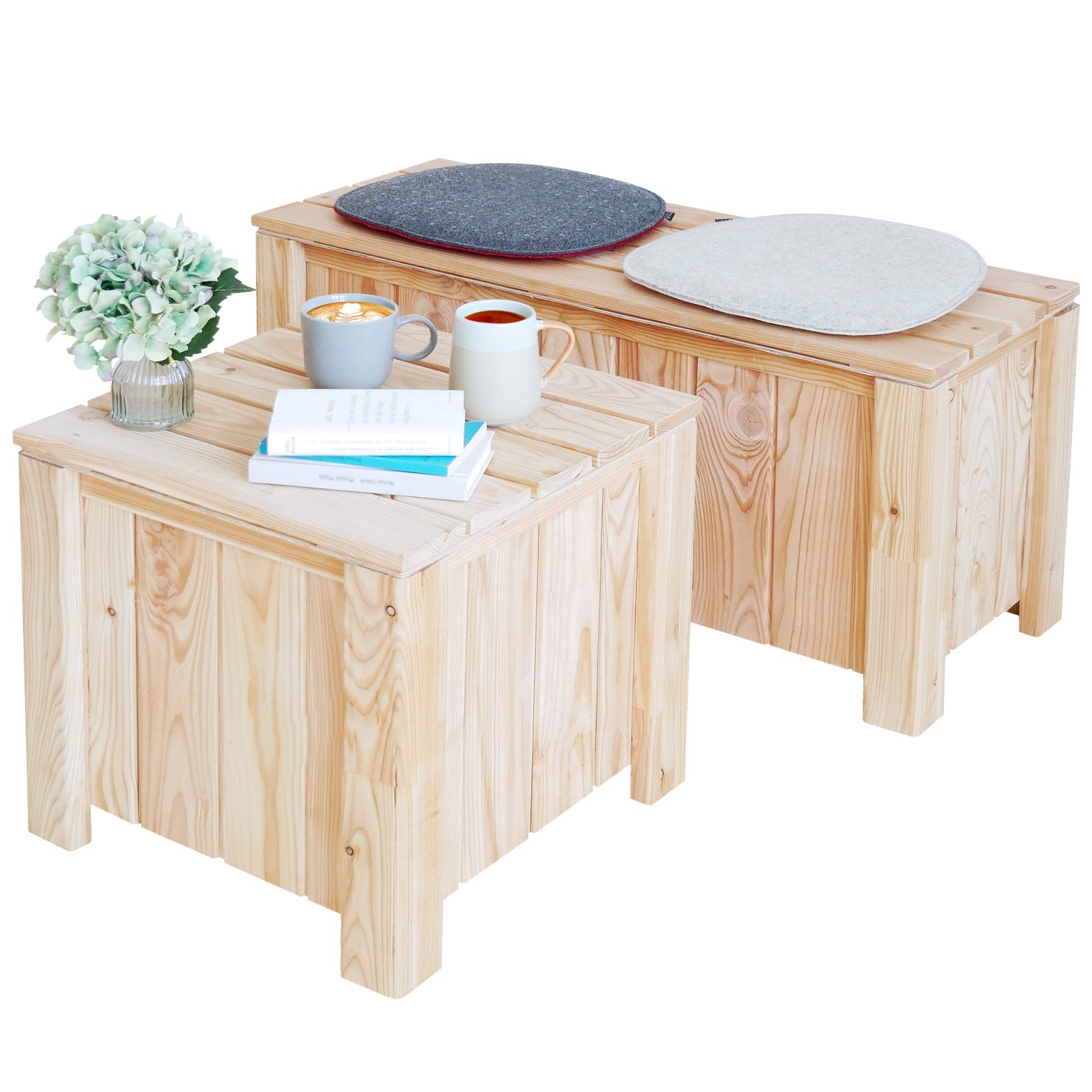 Balkon-Set – Bank & Tisch