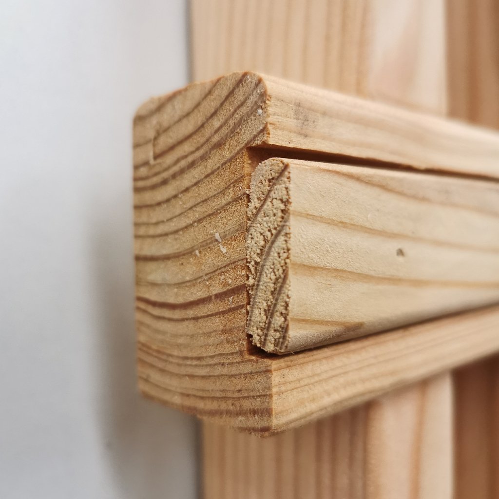 Senkrechtzaun Staccato Lärche Detail