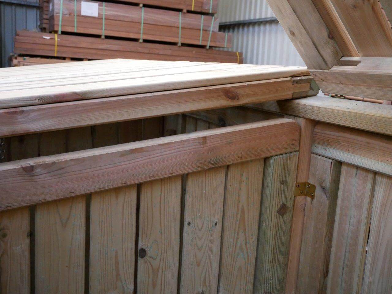 Baltrum - 2er Mülltonnenbox - Detail
