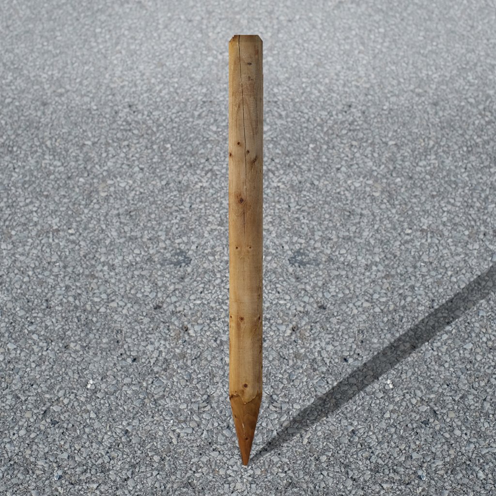 Pfahl gespitzt, braun