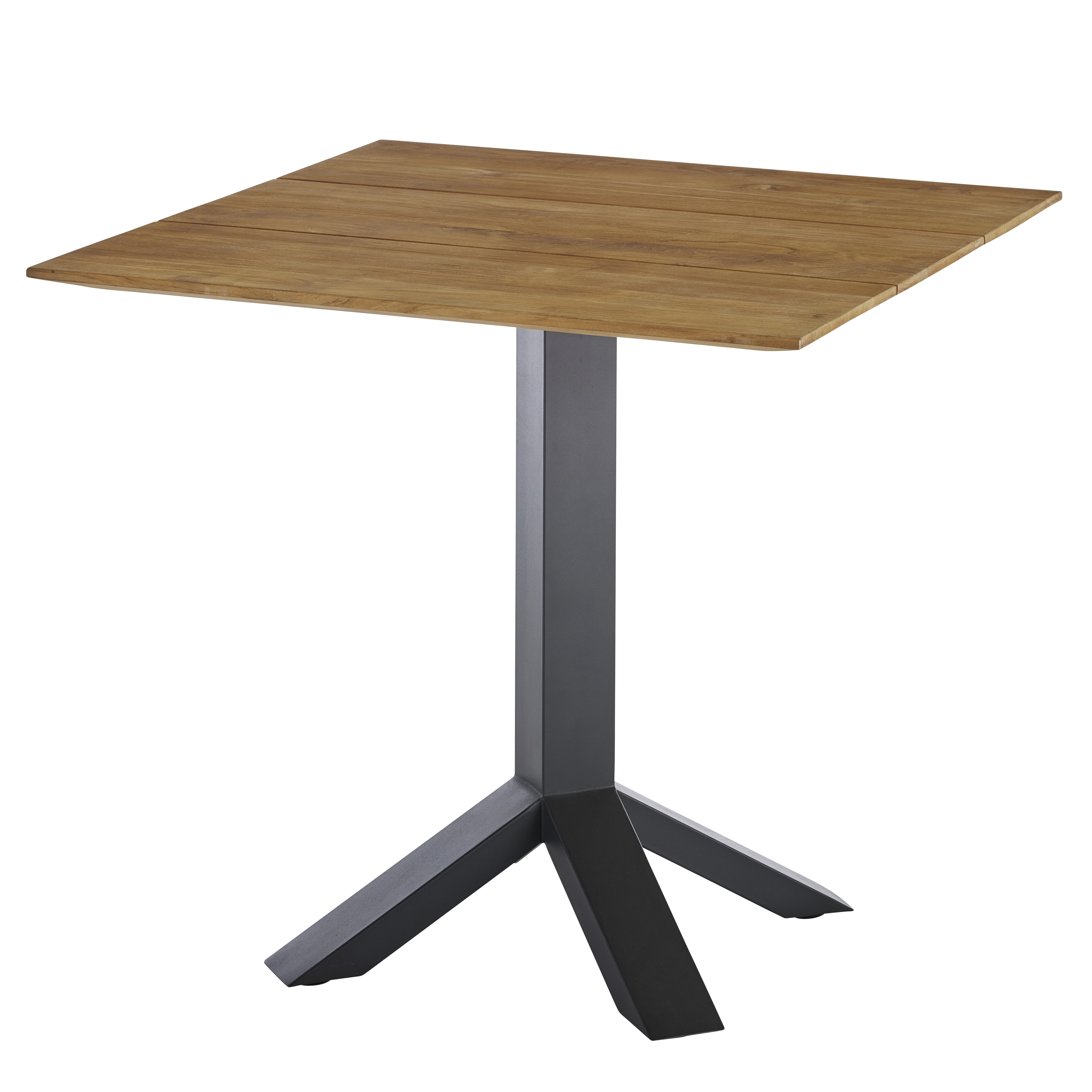 Tisch mit Teakholz -  Platte 