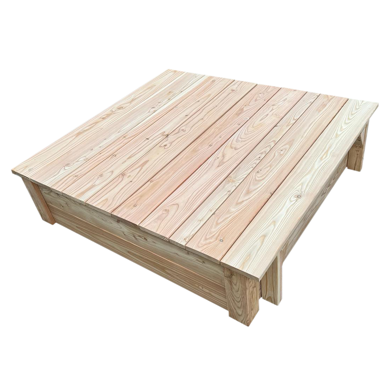 Sandkasten Oskar – 125 x 125 x 31 cm geschlossen