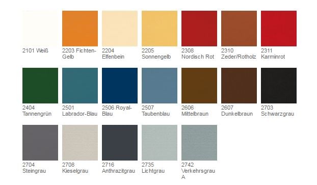 OsmOsmo Landhausfarbe 0,75l  - Farbpalette
