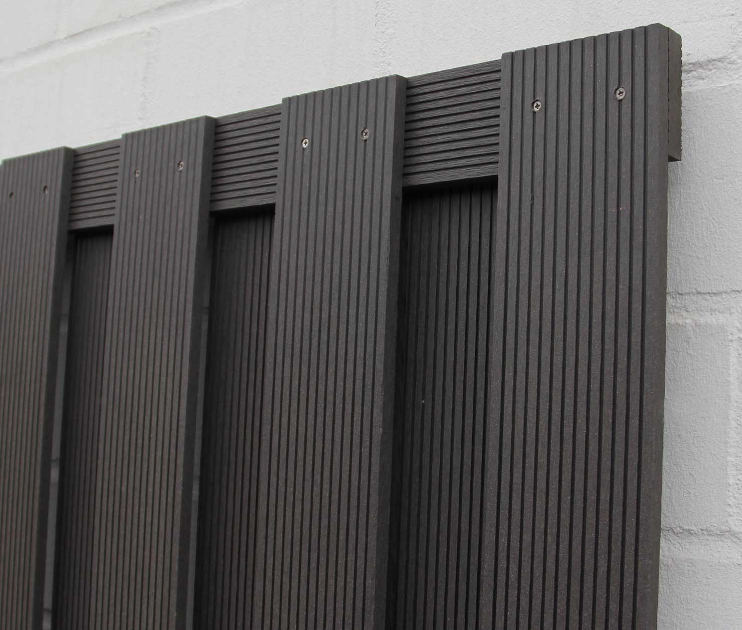 BPC-Zaun in Anthrazit, Detail