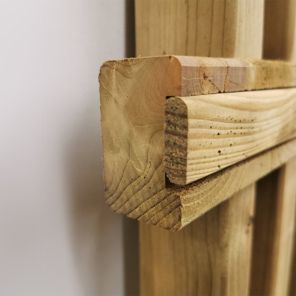 Senkrechtzaun Staccato Fichte Detail