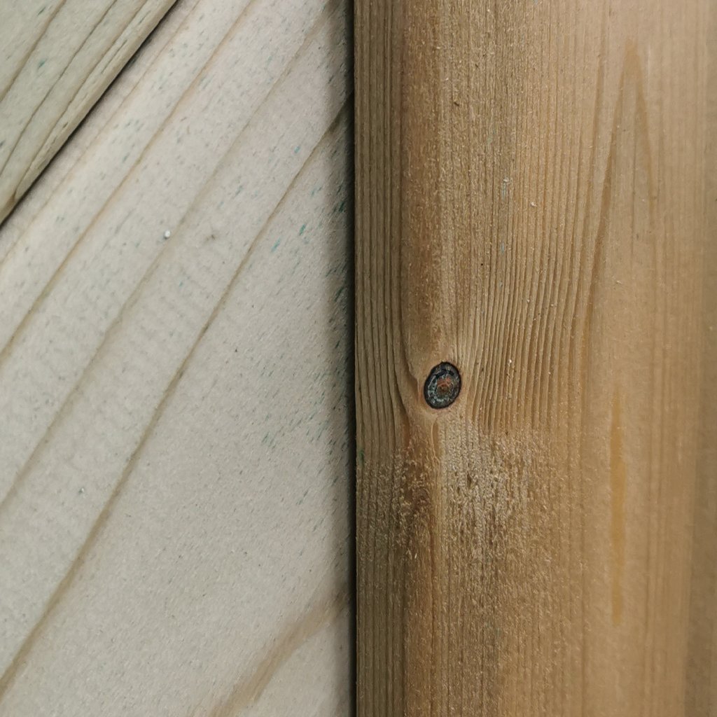 Massivzaun Giardino mit Schweifbogen Detail