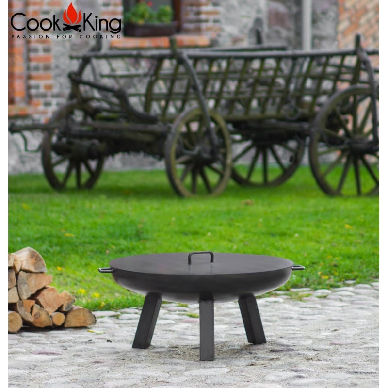 Cook King Feuerschale Polo mit geschlossenem Deckel