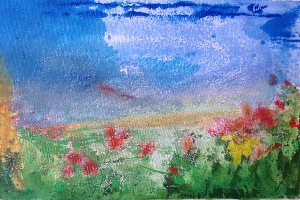 Acrylbild Frühling 14/18