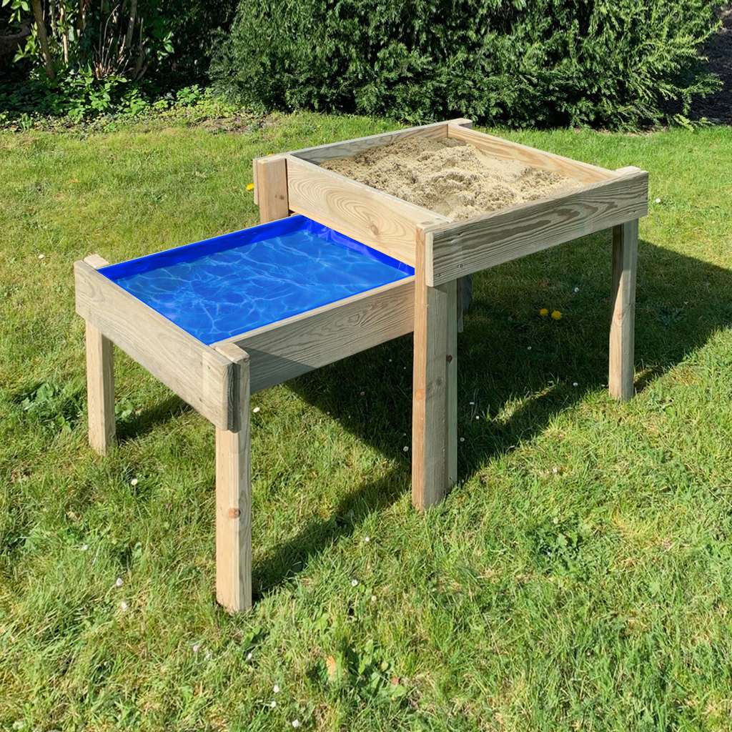 Multifunktions - Spieltische - Set – Beispiel mit Sand und Wasser